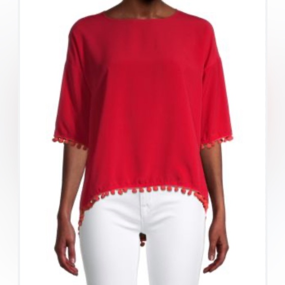 Tommy Bahama Oceana Foil Tassel Poncho Top S/M - Picture 1 of 12